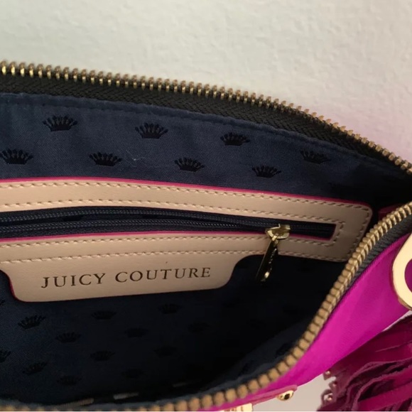 Small magenta juicy couture hand bad. Like new ! - Picture 2 of 2